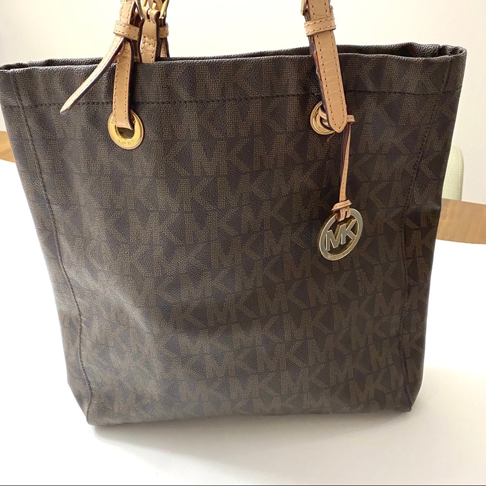 Michael Kors | Brown leather signature purse - Picture 5 of 6